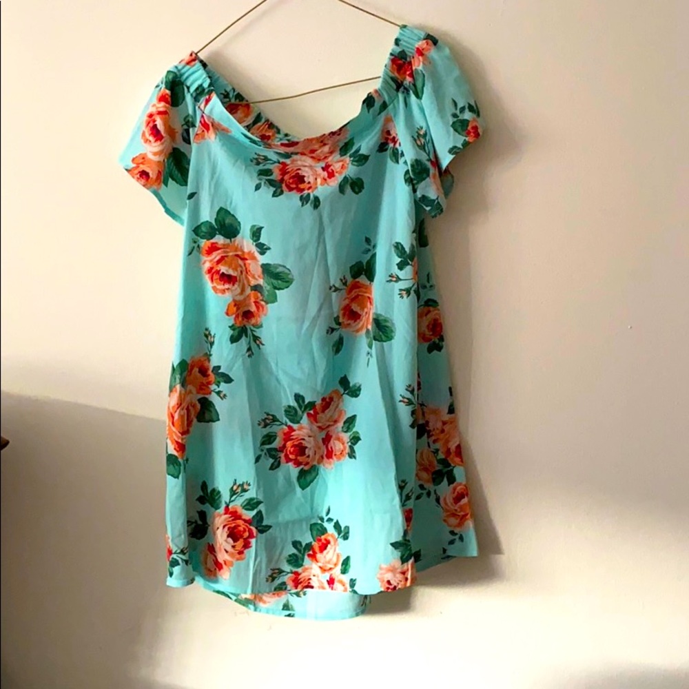 Off the shoulder floral dress
